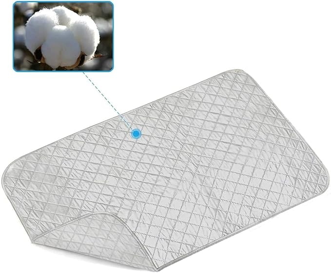 Ironing Blanket Mat Laundry Pad Portable Folding Cotton Ironing Blanket 60 x 55 cm