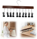 Legging Organizer for Closet, 2026 New Pants Hangers with 10 Clips, Space-Saving Clothes and Hat Storage Hook, Hanging Closet Organizer Hanger Clips for Skirts, Shorts, Trousers, Socks (Vintage)