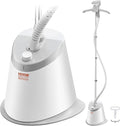 VEVOR Standing Steamer with Foldable Garment Hanger, 1.7L Water Tank for 90 Minutes Continuous Steaming, Heats in 45 Seconds & Auto-Stop with Fabric Brush Aluminum Rod and Easy-roll Wheels