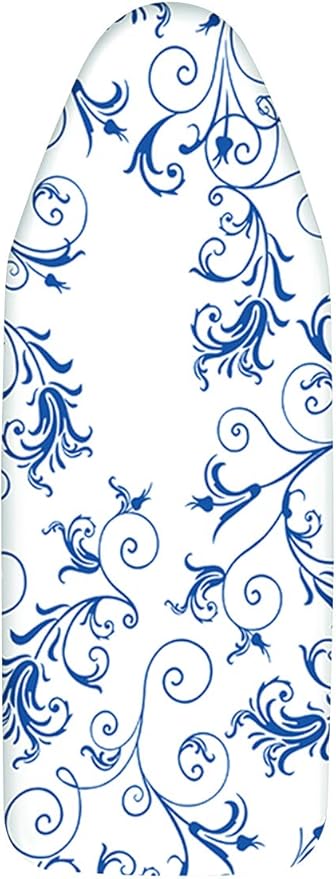Mabel Home Ironing Board Padded Cover, 100% Cotton (6 Different Size & Pattern) (18" x 47" / Solidsteam)
