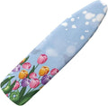 Flashideas Colorful Flowers Ironing Board Cover Universal Stretchy Stain Reisstant Cover for Ironing Board with Adjustable Straps Ironing Board Accessories