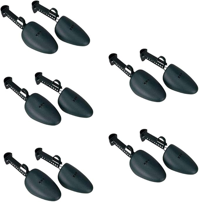 FONHERILI WAJJ 5 Pairs Plastic Shoe Tree Stretcher Shaper for Men Adjustable Length Shoes Boot Holder Shaper Support(Green Men)