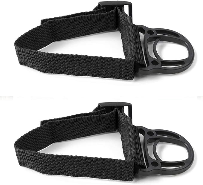 JeCar 2PCS Roll Bar Coat Hanger Clothes Hook for Jeep Wrangler CJ YJ TJ LJ JK JKU JL JLU JT Sports Sahara Freedom Rubicon & Unlimited X 2/4 Door (Black)
