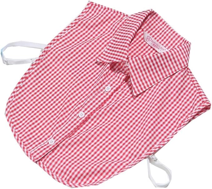 YEKEYI Lady Half Shirt Blouse - Detachable Collar Dickey for Women