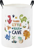 Baby Laundry Basket Baby Nursery Hamper Kids Laundry Basket Toy Storage Bin for Boys Room Decor Gift Baskets for Bedroom Bathroom(Dinosaur)