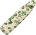 Green Leaves Easy Installation 15x54 Ironing Board Cover and Pad and Elastic Edge Applicable Standard Size Iron Board Cover, Stain Resistant, Setup for Effortless Ironing Experience