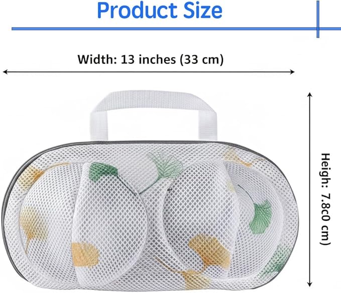 Bra Washing Protector Set, 4 Pcs Lingerie Laundry Bags with Molded Compartments, 360° Structured Support, Protect Underwire & Cups, Anti-Snag Breathable Mesh for Delicates