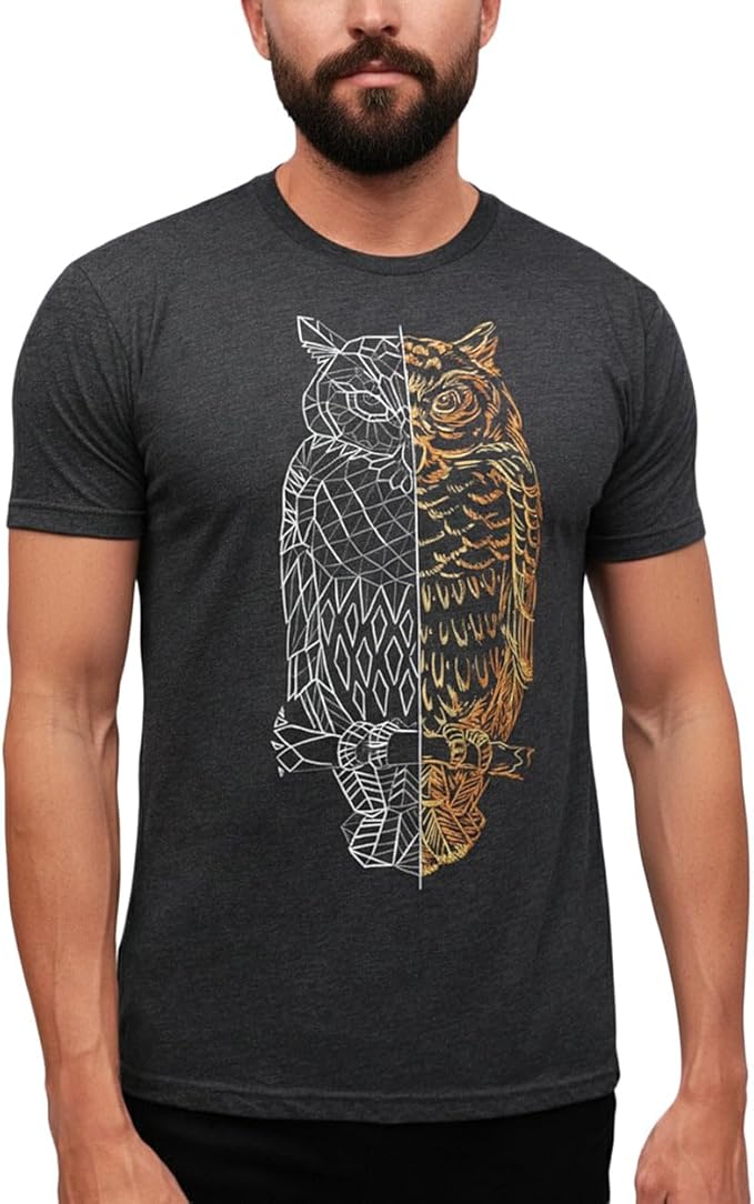 INTO THE AM Graphic Tees for Men S - 4XL Premium Short Sleeve Colorful T-Shirts Trippy Space Designs
