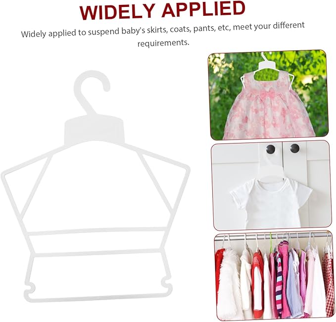 10Pcs Kids Clothes Hangers Baby Clothes Drying Racks for Infants and Toddlers Laundry Hangers for Nursery and Closet Organization Ideal for Baby Clothes