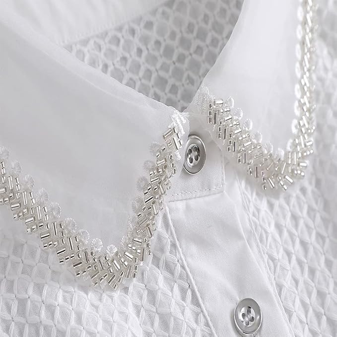 Fake Collar Detachable Dickey Collar Half Shirt Blouse Collar Faux False Collar for Women