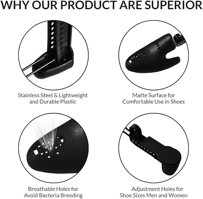 Shoe Trees Men Stretcher Holder Shaper Support with A Shoe Bag