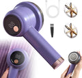 Rechargeable Fabric Shaver Fuzz Remover, Electric Lint Remover Shaver, 3 Modes Lint Remover for Clothes, Digital LED Display to Remove Pilling for Clothes Furniture Couch (Purple)