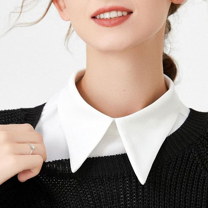 Fake Collar Detachable Dickey Collar Half Shirt Blouse Collar Faux False Collar for Women