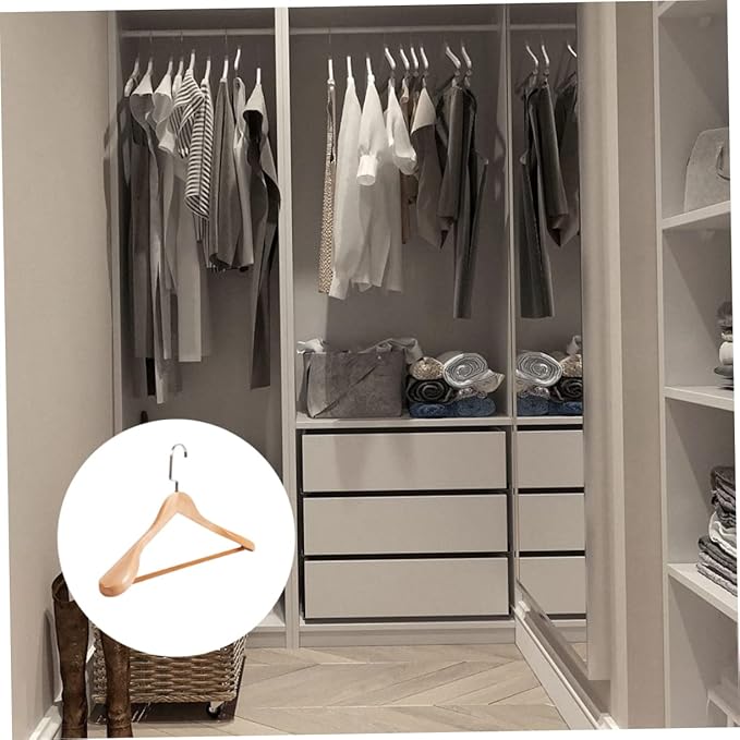 1pc Thickened Wide Hanger for Coat and Clothes Drying Solid Traceless Rack for Home Organization Design Space-Saving for Laundry Rooms and Closets
