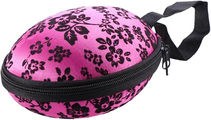Cabilock Bra Case Zippered Travel Organizer for Women - Compact Slightly Waterproof Lingerie Storage with Hand Strap 5.90X4.92X9.44 Inch Small Travel Essentials