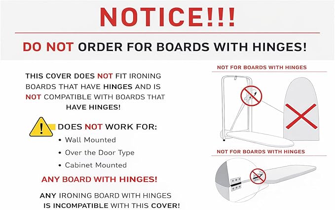 TIVIT Ironing Board Cover 14 x 46” – Made in Italy, Alumitek PRO Heat-Reflective, Thick 4-Layer Padding, Scorch & Stain Resistant