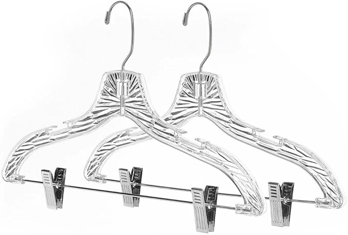 Whitmor Suit Hangers with Clips Set of 2