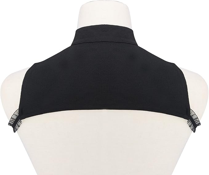 Chiffon Retro Renaissance Palace Fake Collar Suit Decorative Detachable Neck Ruffle Collars Victorian Accessories for Men