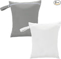 2 Pack Washable Waterproof Wet Dry Large Dirty Clothes Bag, Travel Laundry Bags, Portable Wet Bags with Handles for Dirty Clothes, Gym, Camping, Ideal for Travel Gym and Swimming