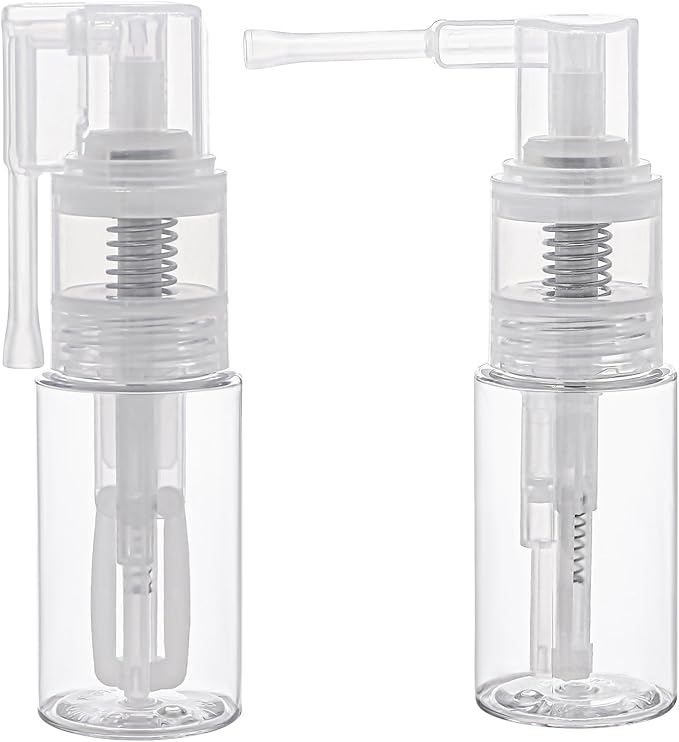 KALIONE 2 Pcs Glitter Duster Sprayer Transparent Craft Glitter Spray Bottle Empty Multi-Purpose Empty Plastic Spray Bottle Portable 35ml Bottles for Craft Scrapbooking Cardmaking