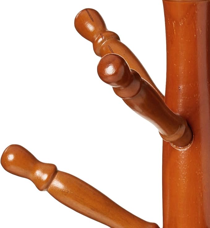 Frenchi Home Furnishing 20.50'' Wide Wood Freestanding Coat Rack