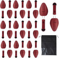 WAJJ 10 Pairs Plastic Shoe Tree Stretcher Shaper for Women Adjustable Length Shoes Holder Shaper Support(Purple Women)