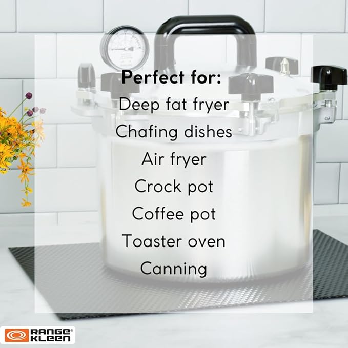 Black Counter/Table Protector Mat - 14 x 17 Inches - 2 Pack by Range Kleen