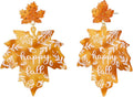Madison Tyler Fall Earrings for Women | Cute Statement Autumn Earrings Dangling | Maple Leaf Scarecrow Shoes Shoes Rabbit Mushroom Earrings for Women