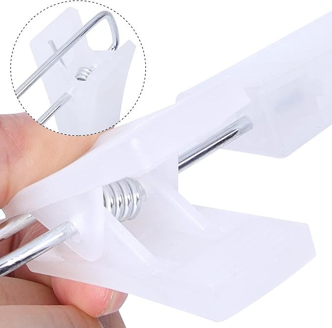 Pants Hangers with Clips Skirt Hangers for Women Plastic Clip Hanger for Pants Clothes (30pack, White)