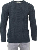 Aran Crafts Aran Crew Neck Sweater (100% Wool)