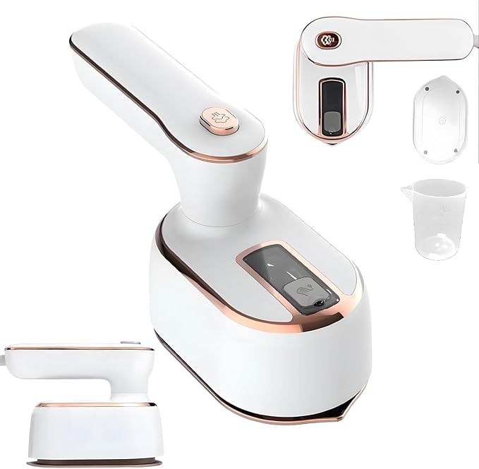 Handheld Steamer for Clothes, Mini Steamer Iron for Clothes, Portable Foldable Travel Steamers With Dry and Wet Ironing, Suitable for Most Types of Fabrics