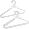 Concepts Premium 5-Pack Heavy Duty Pearl with White Ribbon Trim Hangers- for Wedding and Engagement Gowns - Slim Design Also Can Be Used for Suits Shirts