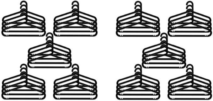 IKEA Sturdy Home Indoor Hanger Indoor/Outdoor Black- 40 Pack