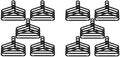 IKEA Sturdy Home Indoor Hanger Indoor/Outdoor Black- 40 Pack