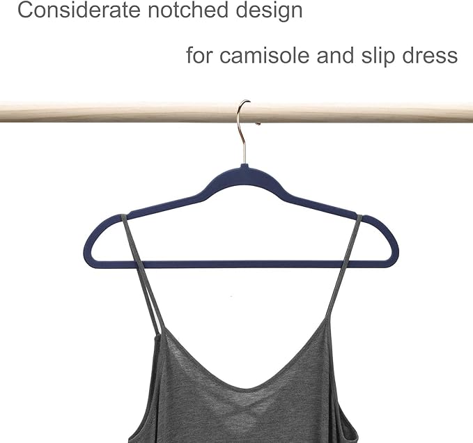 DLD Hangers Non Slip Suit Hangers 50 Pack Space Saving Clothes Hanger Non Slip Hanger Ultra Thin Adult Hanger for Coats, Suit