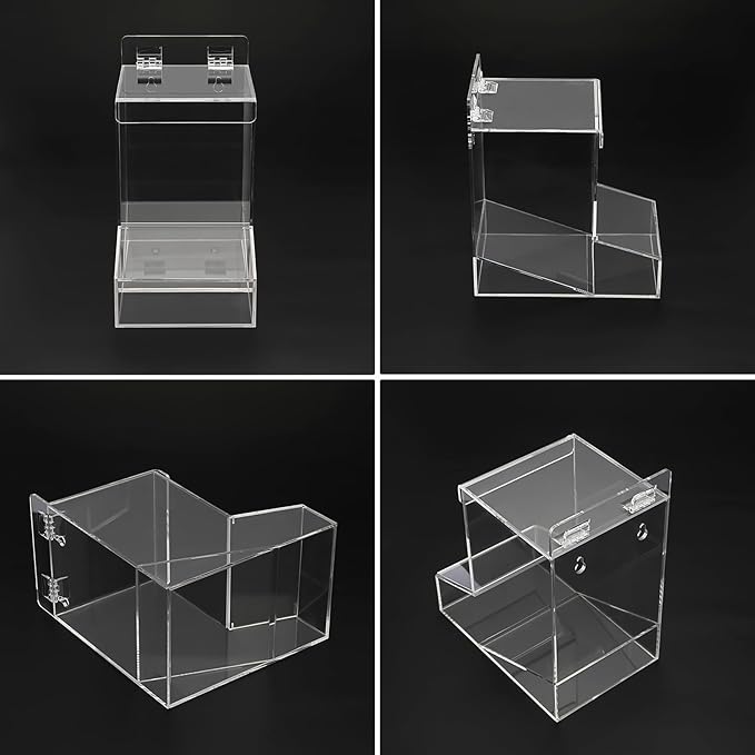 Sumnacon Clear Laundry Pods Holder with Lid, Wall Mounted Acrylic Dispenser Container for Laundry Room Organization, Multi-Purpose Kitchen Storage Dispenser for Candy, Dishwasher Pods, Plastic Bags