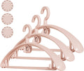 Lvifur 20 Pack Heavy Duty Hangers for Coats - Non Slip Clothes Hanger Set with Hooks - Plastic Clothes Hanger with Aromatherapy Design,Infuse Clothes with Fragrance (Pink)