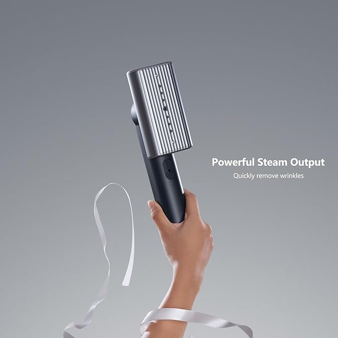 G9 Steam 2-in-1 Professional Travel Steamer for Clothes, Just 1lbs Lightly, 8 Minutes of Continuous Strong Steam, 1200W Light Steam Iron for travel and home (black)