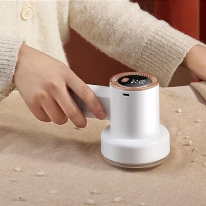 Fabric Shaver, Rechargeable Fabric Shaver,Fuzz Remover Fabric Shaver,Electric Fabric Shaver Rechargeable,Clothes Shaver Pill Remover for Clothes, Couch,Etc. (White)
