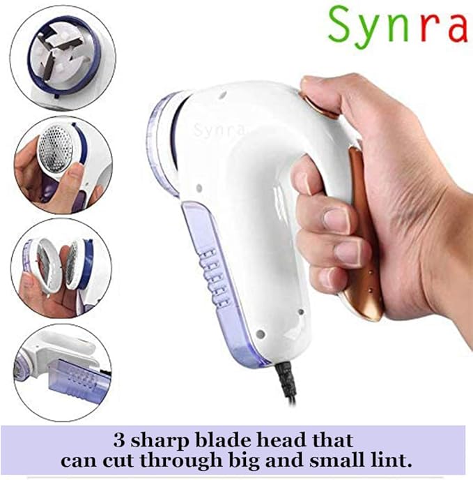 Fabric Shaver, Easy to Use, Quickly and Safely Eliminates Lint, Fuzz and Pilling in Minutes, Blue, 1 Piece