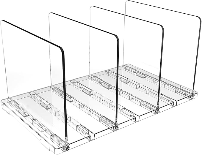 Clear Kids Shoe Rack Holder for Closet Storage Organizer Stackable Shoes Shelf Dividers for Purse Handbag Book File Organizer(1PACK)