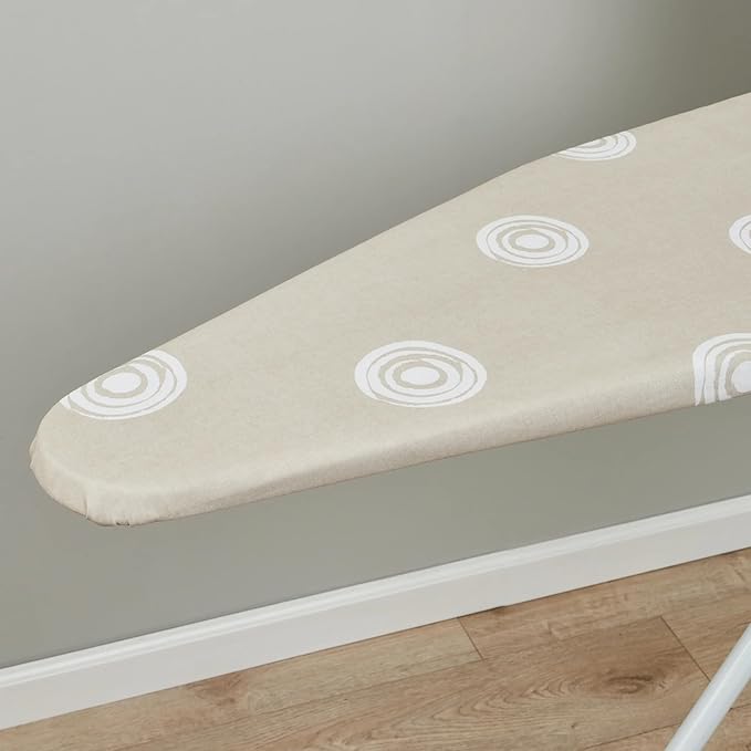 Adjustable Height T-Leg Ironing Board with Cotton Pad Cover - Foldable Home Use