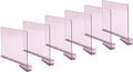 Sooyee 6 Pack Violet Clear Acrylic Shelf Dividers,Closet Shelves Closet Organizers and Storage in Bedroom, Kitchen, Office Shelves,Closet Dividers…