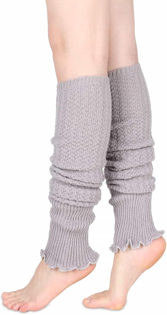 Benefeet Sox Wool Knit Leg Warmers for Women Vintage Boho Leg Warmers Long Winter Warm Thigh High Footless Boot Socks