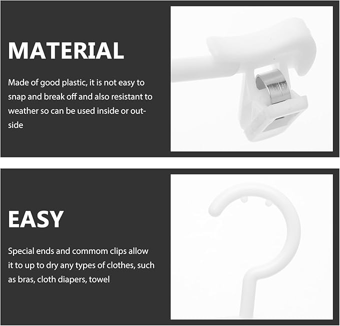 15pcs Skirt Coat Bra Holder Plastic Panties Simplicity Dresses Pants Drying Laundry Hangers for Clothes Rack Underwear Home Support with White Trousers Shop Practical Clips