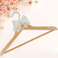 Bride Hanger for Wedding Dress, Wooden Bridal Hanger Wedding Hangers Personalized Hangers with Bow Tie & Pearl for Weddings Party Gifts Accessoriesz (Bride)