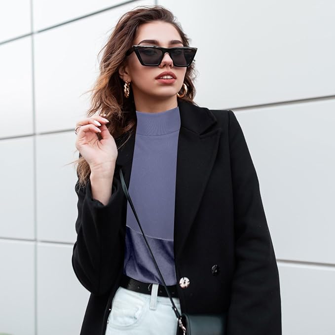 Turtleneck Dickey Extra Large Fake Collar Detachable Dickey Collar Half Mock Turtleneck for Men Women