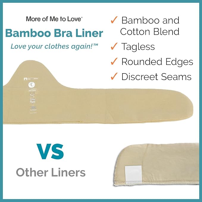 Tag-Free Viscose and Cotton Blend Bra Liners (XXL) - Comfortable Soft Materials Black, White, Beige