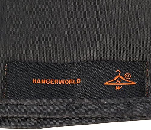 HANGERWORLD 6ft Large Black Clothes Rack Cover with 2 Zippers - Waterproof Nylon, Breathable, Dust Protector for Storage (Garment Rack Cover ONLY)