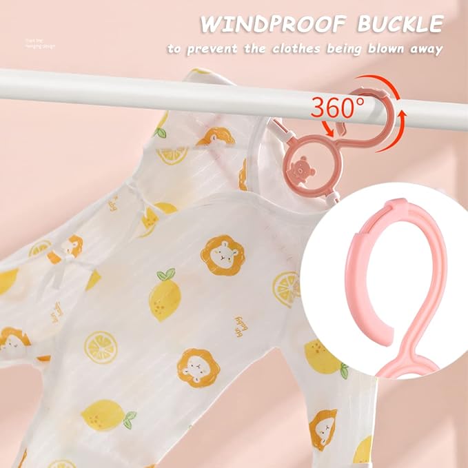 Baby Hangers for Nursery Closet 80 Pack Plastic Kids Clothes Hanger Space Saving Non Slip Extendable Toddler 11-14” Adjustable Hangers Heavy Duty Clothing Infant Hanger Bulk, Pink